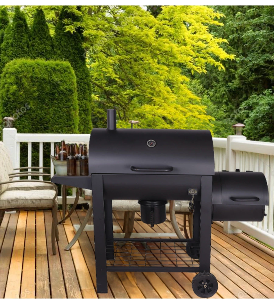 BARBECUE A CARBONE ARNOLD "COLORADO" CON AFFUMICATORE 66X42 CM