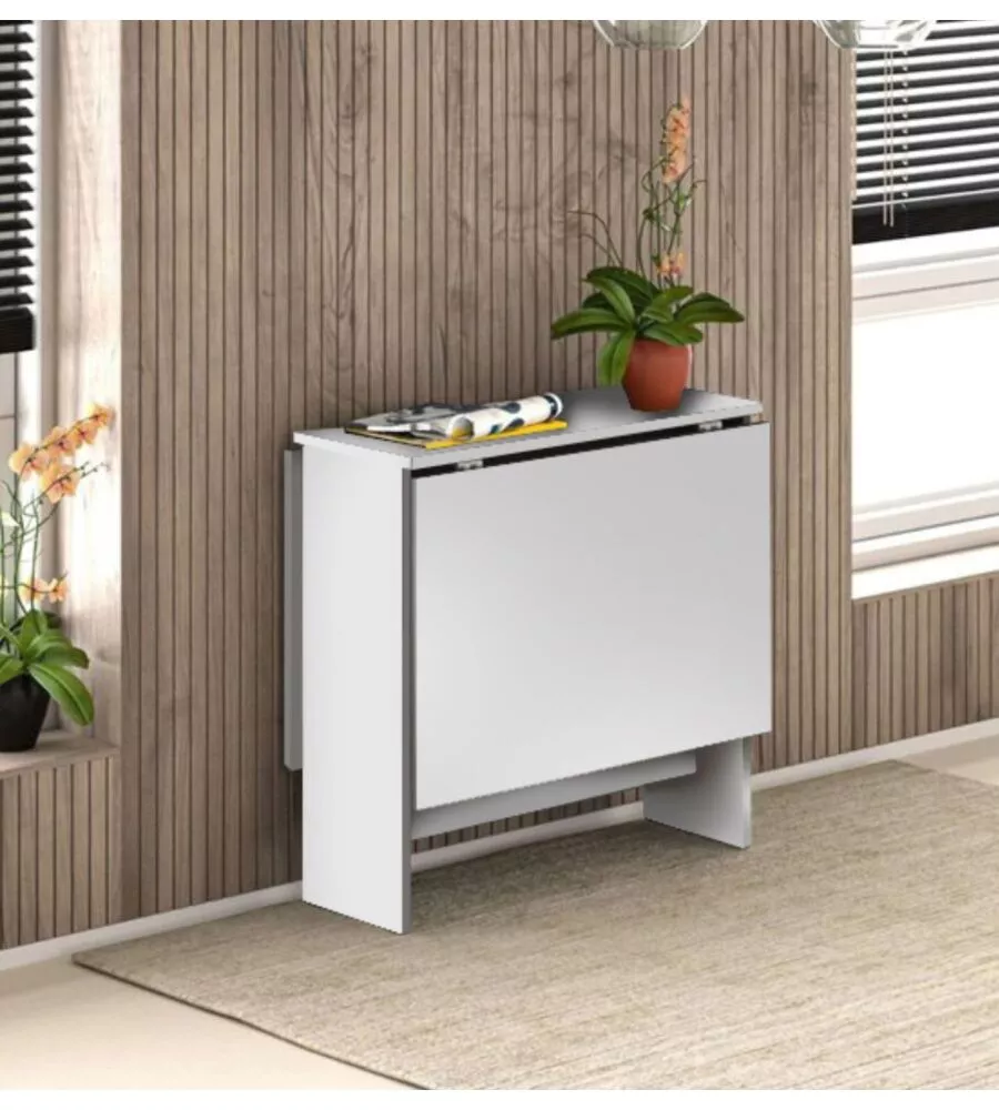Tavolo pieghevole multiuso "Folding" bianco 150x80x75 cm