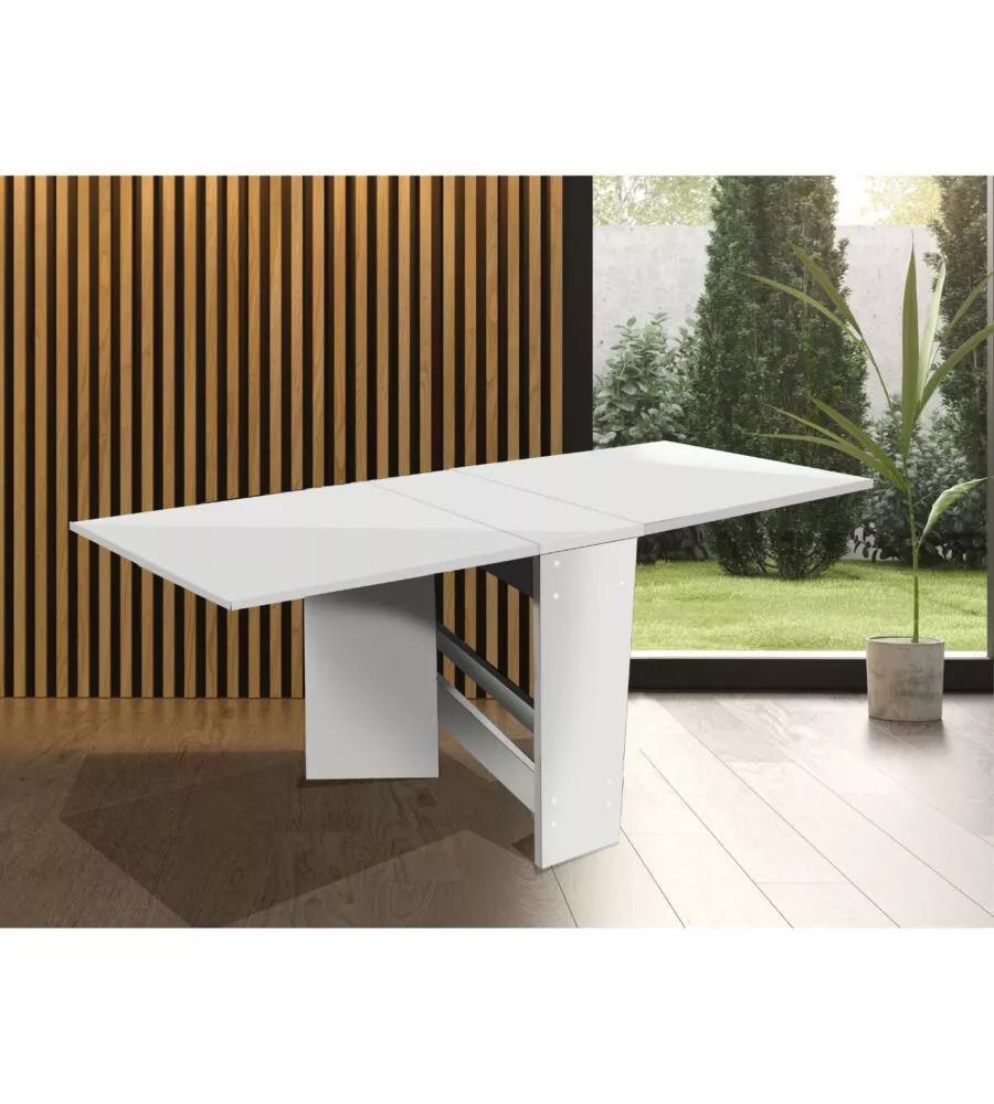 Tavolo pieghevole multiuso "Folding" bianco 150x80x75 cm