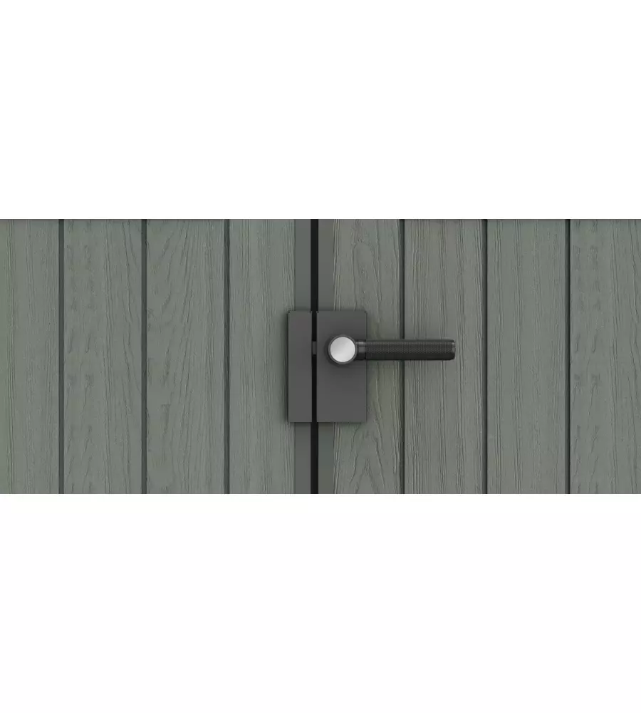 CASETTA DA GIARDINO KETER "DARWIN 6x8" IN EVOTECH+ COLORE VERDE CON PORTA BATTENTE DOPPIA 190X244X221 CM