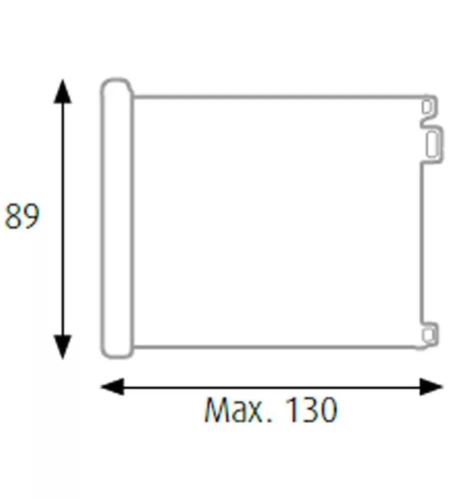 CANCELLETTO DI SICUREZZA ARMONIA "BIMBI LUXE" RIAVVOLGIBILE BIANCO 130X89H CM