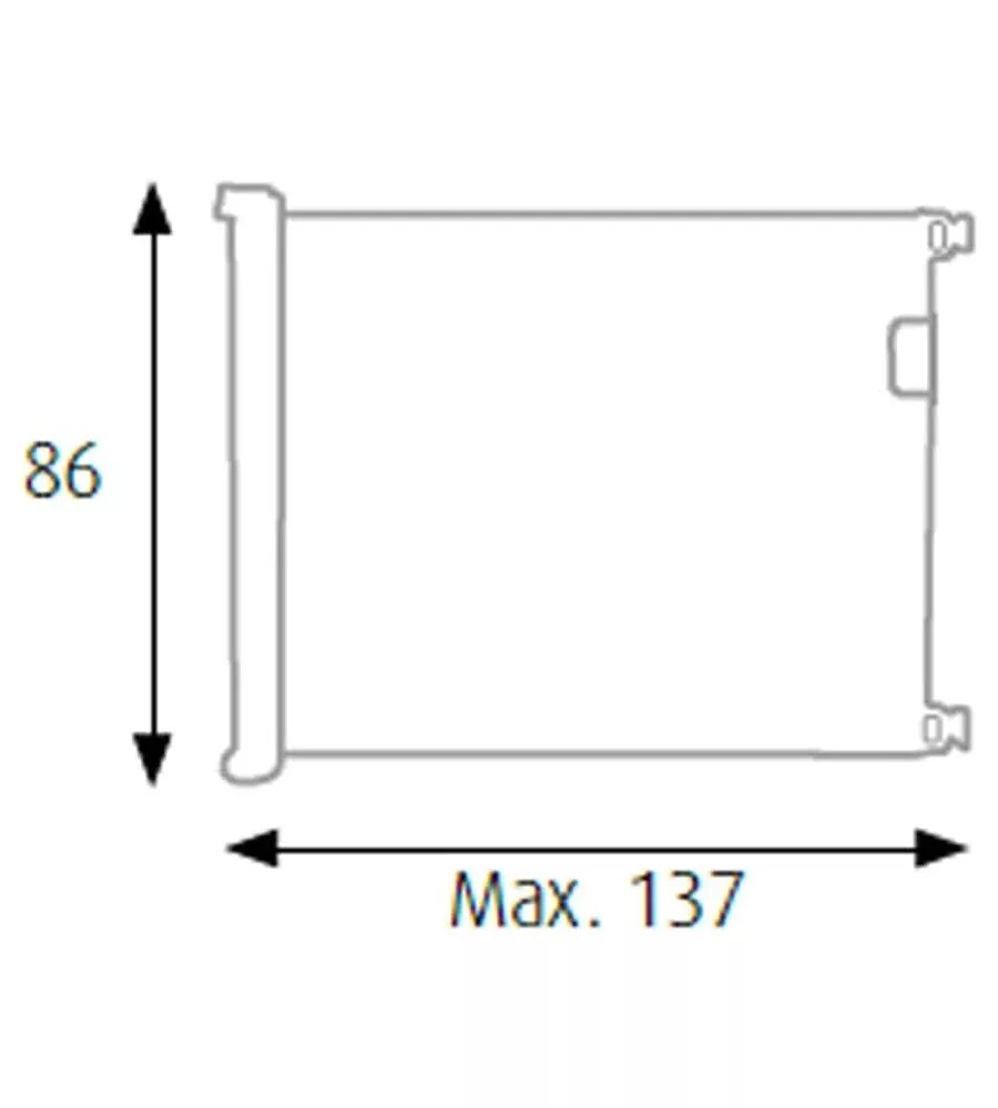 CANCELLETTO DI SICUREZZA PER BAMBINI ARMONIA "BIMBI ROLLER" RIAVVOLGIBILE COLORE BIANCO IN ABS E PVC 137X86 CM