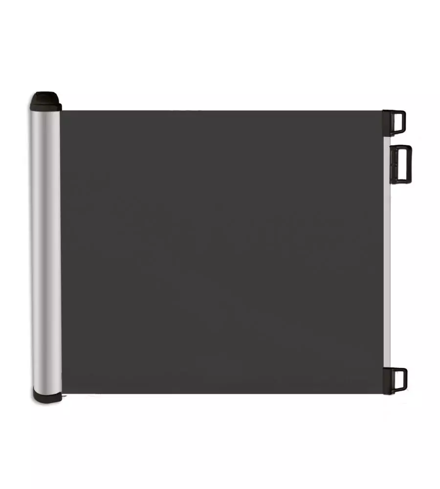 CANCELLETTO DI SICUREZZA PER BAMBINI ARMONIA "BIMBI LUXE" RIAVVOLGIBILE COLORE NERO IN ABS E PVC 130X89 CM