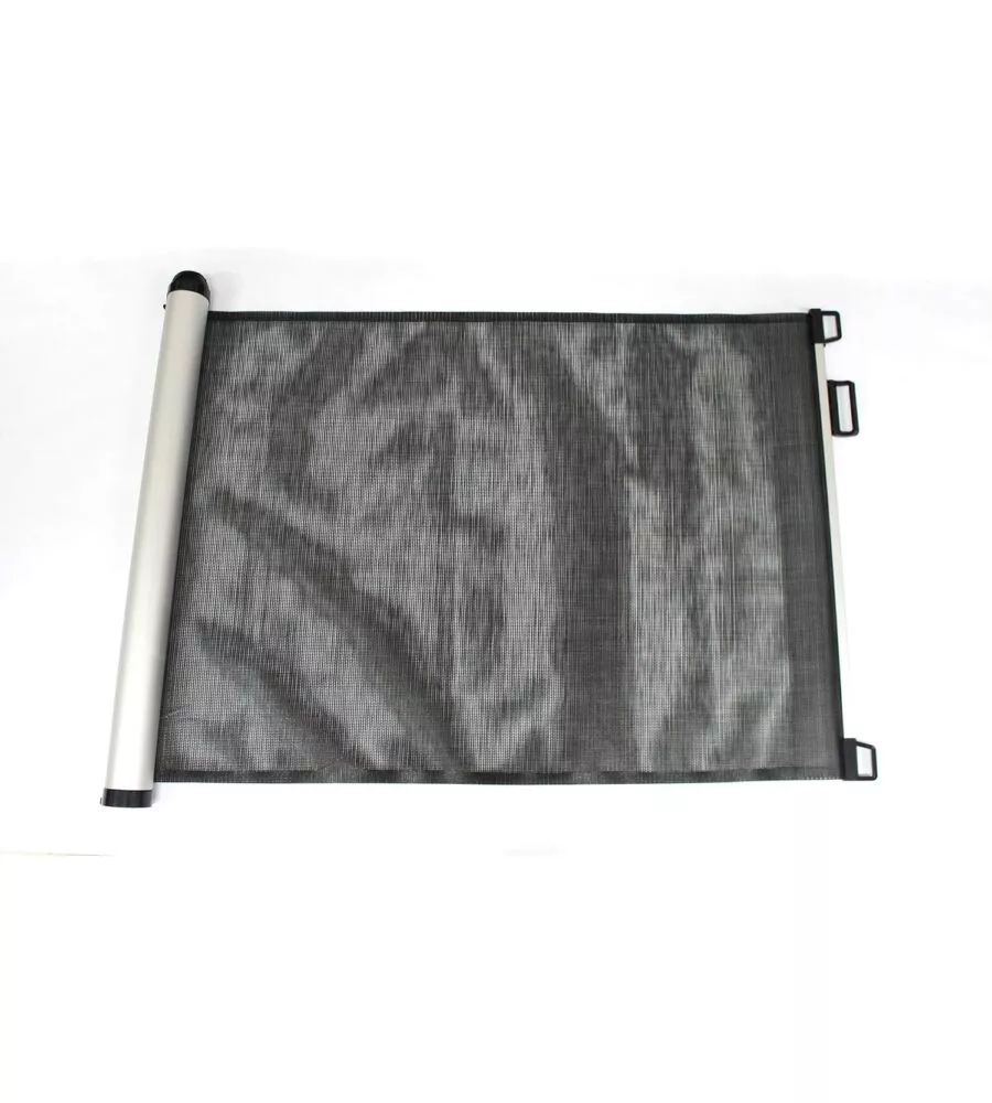 CANCELLETTO DI SICUREZZA PER BAMBINI ARMONIA "BIMBI LUXE" RIAVVOLGIBILE COLORE NERO IN ABS E PVC 130X89 CM