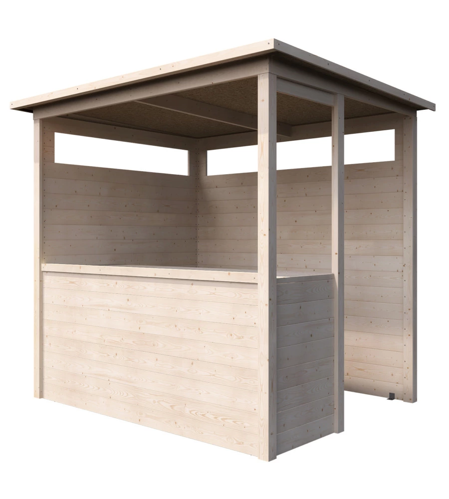 CHIOSCO IN LEGNO DECOR ET JARDIN "SAFRAN" IN ABETE BIANCO 230X182X207 CM