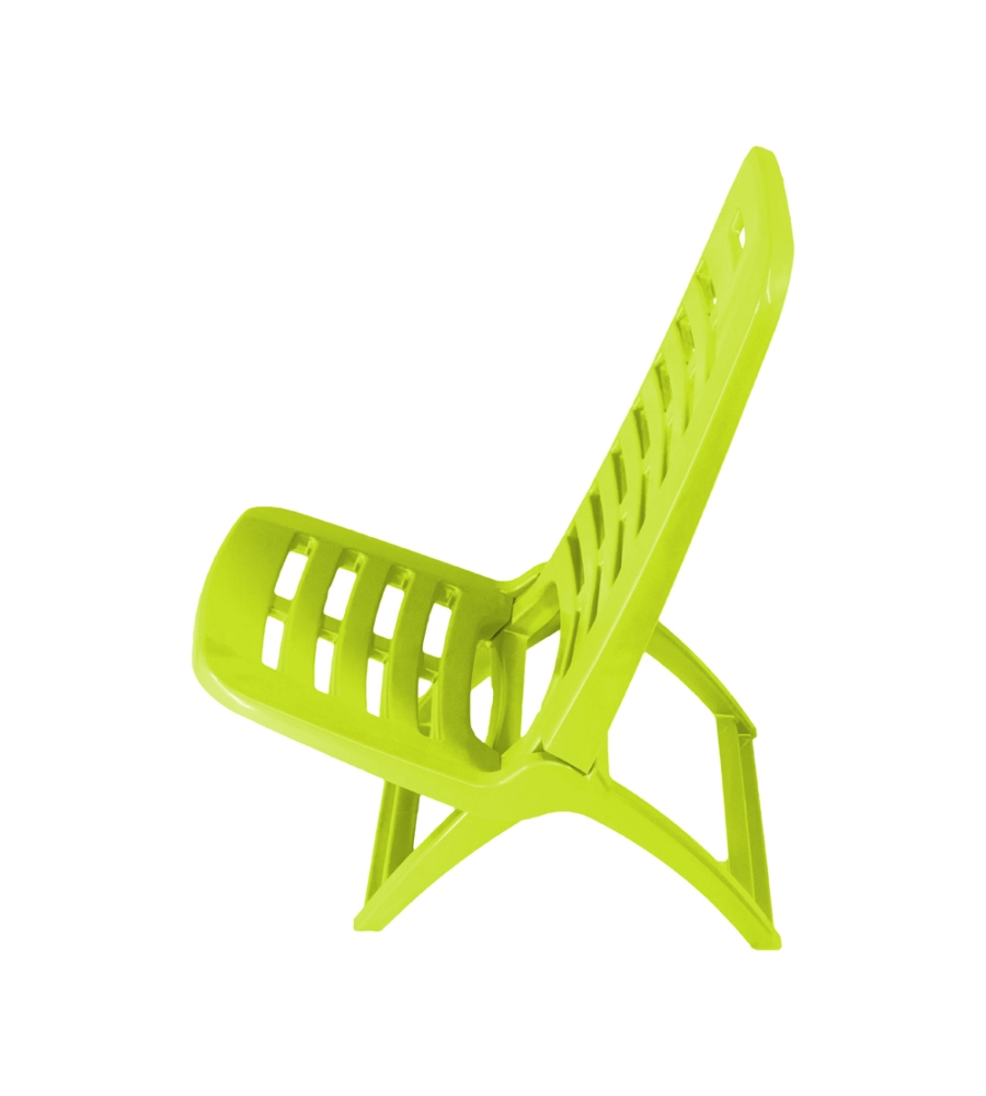 SPIAGGINA PIEGHEVOLE "PLAYA" IN POLIPROPILENE VERDE LIME 40X51,5X62 CM