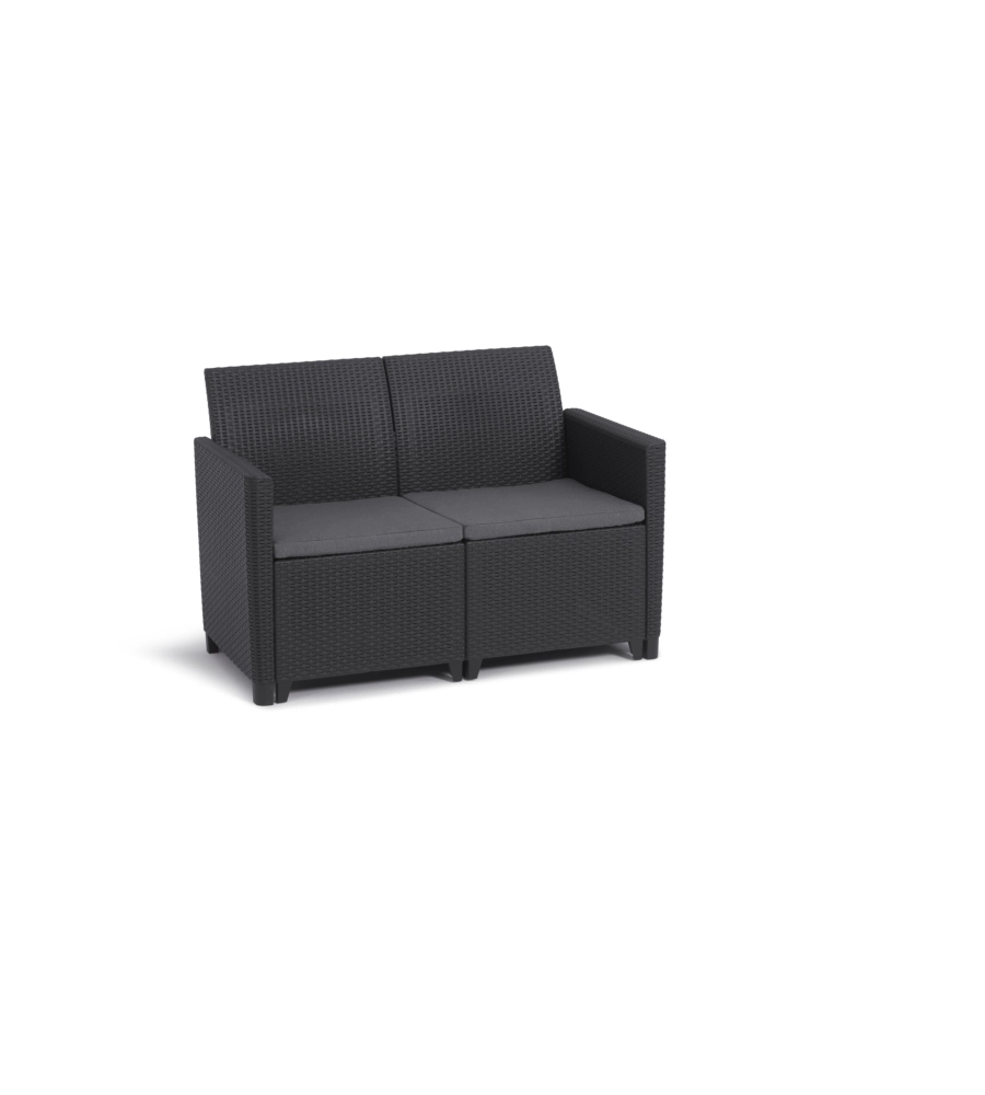 SET DA GIARDINO KETER "MARIE LOUNGE" COLORE GRAFITE, 4 POSTI