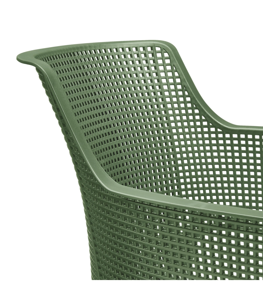 SET DA 6 PEZZI SEDIA DA ESTERNO KETER "ELISA" IN POLIPROPILENE, COLORE VERDE, ARANCIONE E AZZURRO, 61X54X79 CM