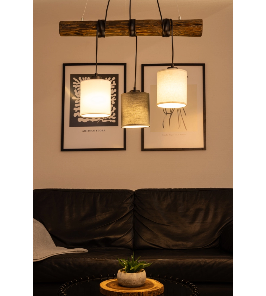 LAMPADA A SOSPENSIONE ONLI "PINOCIO" 3 LUCI 3XE27