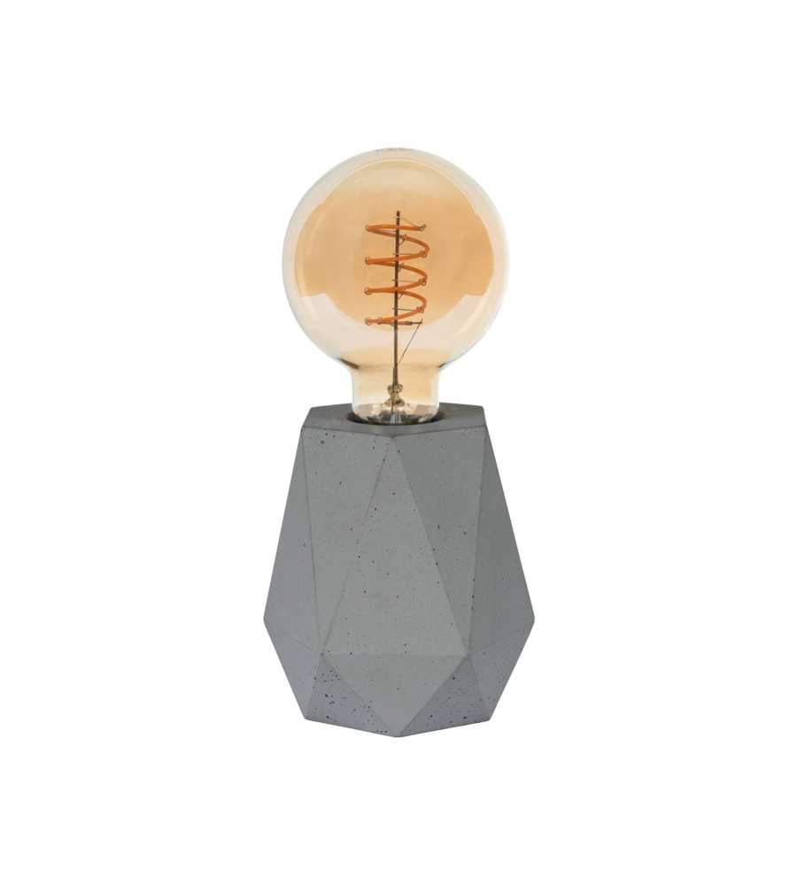 LAMPADA DA TAVOLO ONLI "VENTURA" 1 LUCE GRIGIO E27