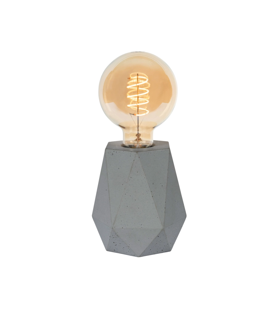 LAMPADA DA TAVOLO ONLI "VENTURA" 1 LUCE GRIGIO E27