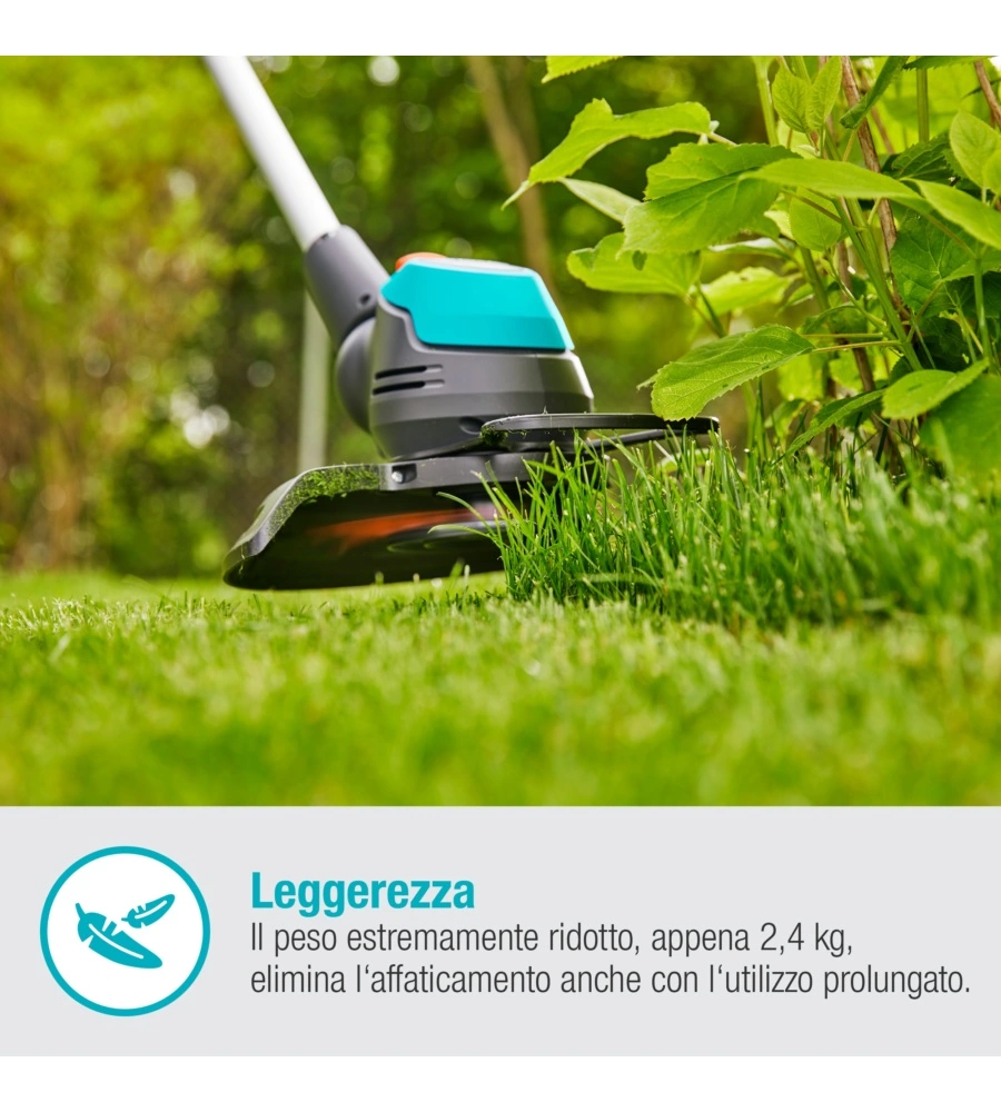 TRIMMER A BATTERIA GARDENA "EASY CUT 23" 18V 2AH E CARICABATTERIE