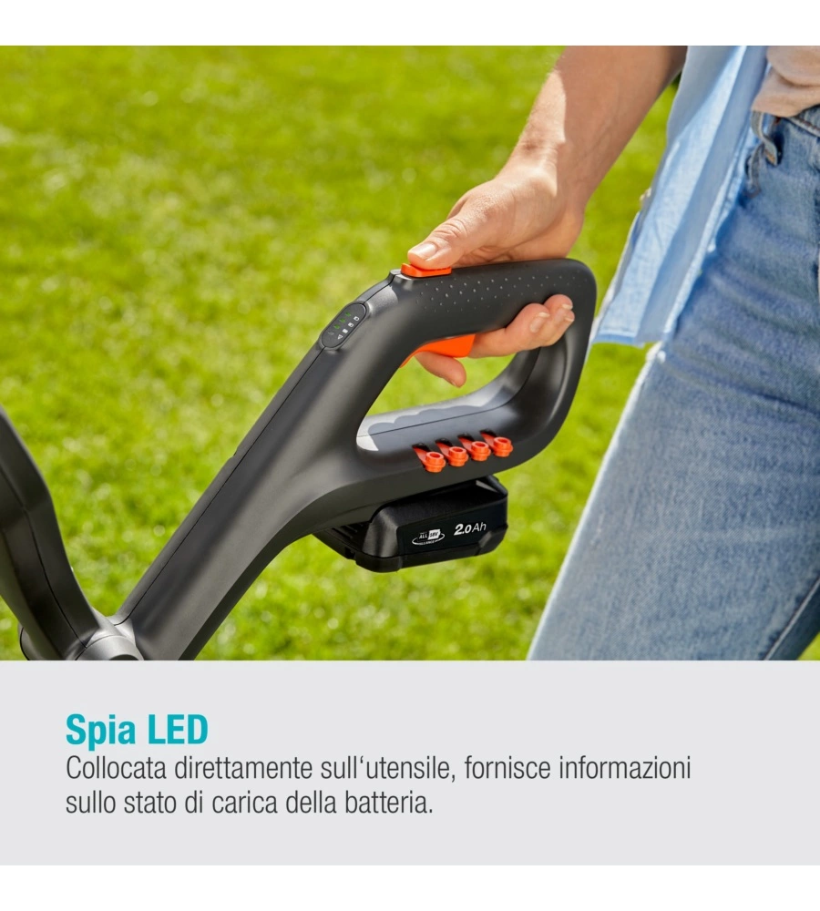 TRIMMER A BATTERIA GARDENA "EASY CUT 23" 18V 2AH E CARICABATTERIE