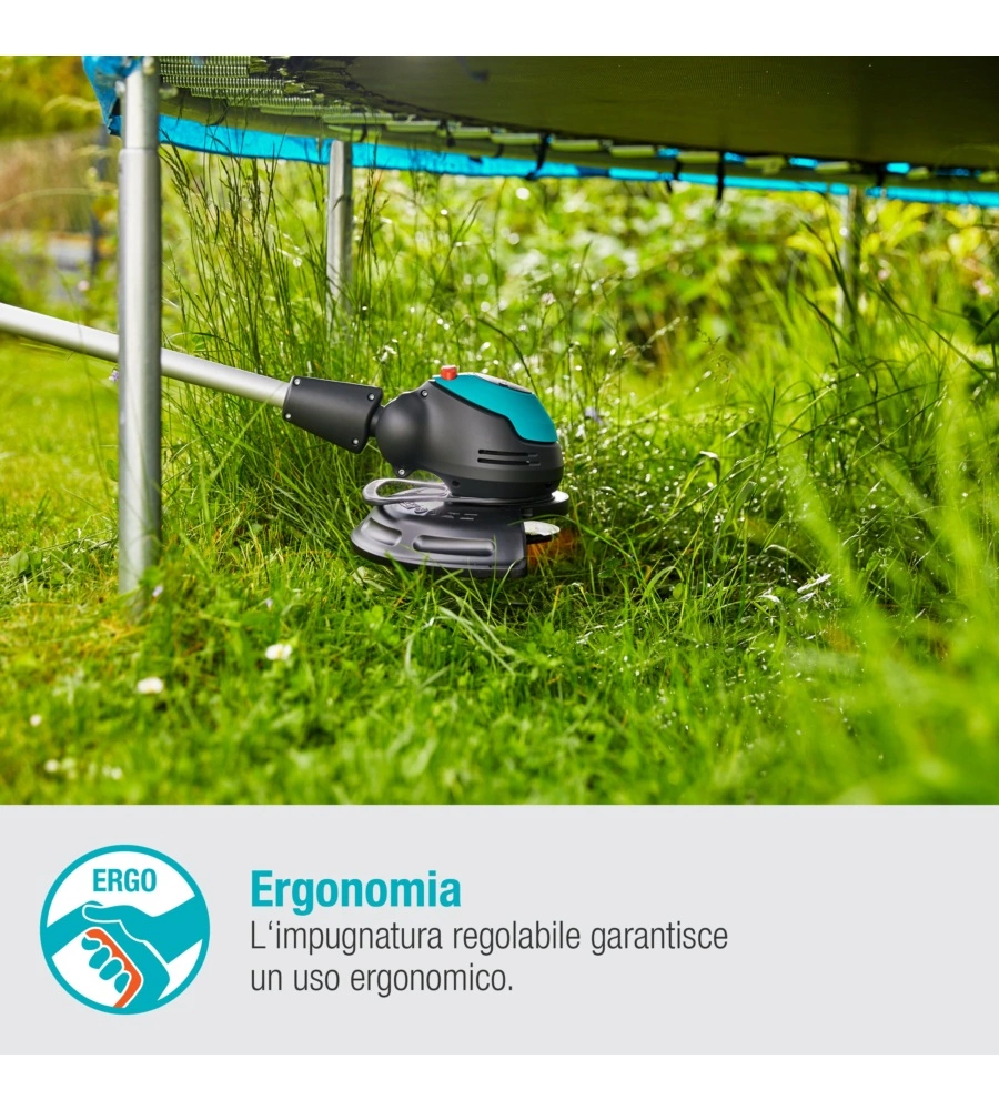 TRIMMER A BATTERIA GARDENA "EASY CUT 23" 18V 2AH E CARICABATTERIE