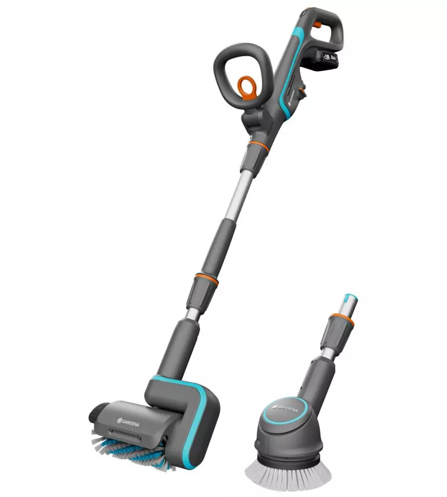 SPAZZOLA MULTIFUNZIONE A BATTERIA GARDENA "AQUABRUSH UNIVERSAL" 18V 2,5AH