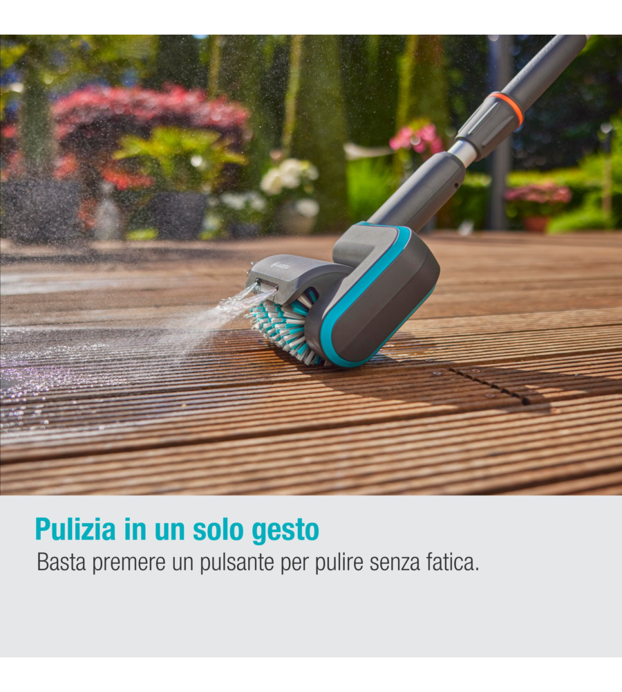 SPAZZOLA MULTIFUNZIONE A BATTERIA GARDENA "AQUABRUSH UNIVERSAL" 18V 2,5AH