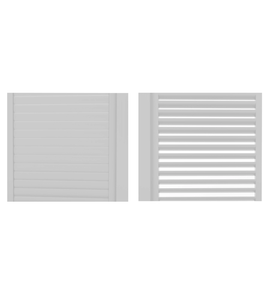 PARETE LATERALE A PANNELLI SCORREVOLI PER PERGOLE RIVIERA "SLIDING BLIND" IN ALLUMINIO BIANCO LATO 3 M
