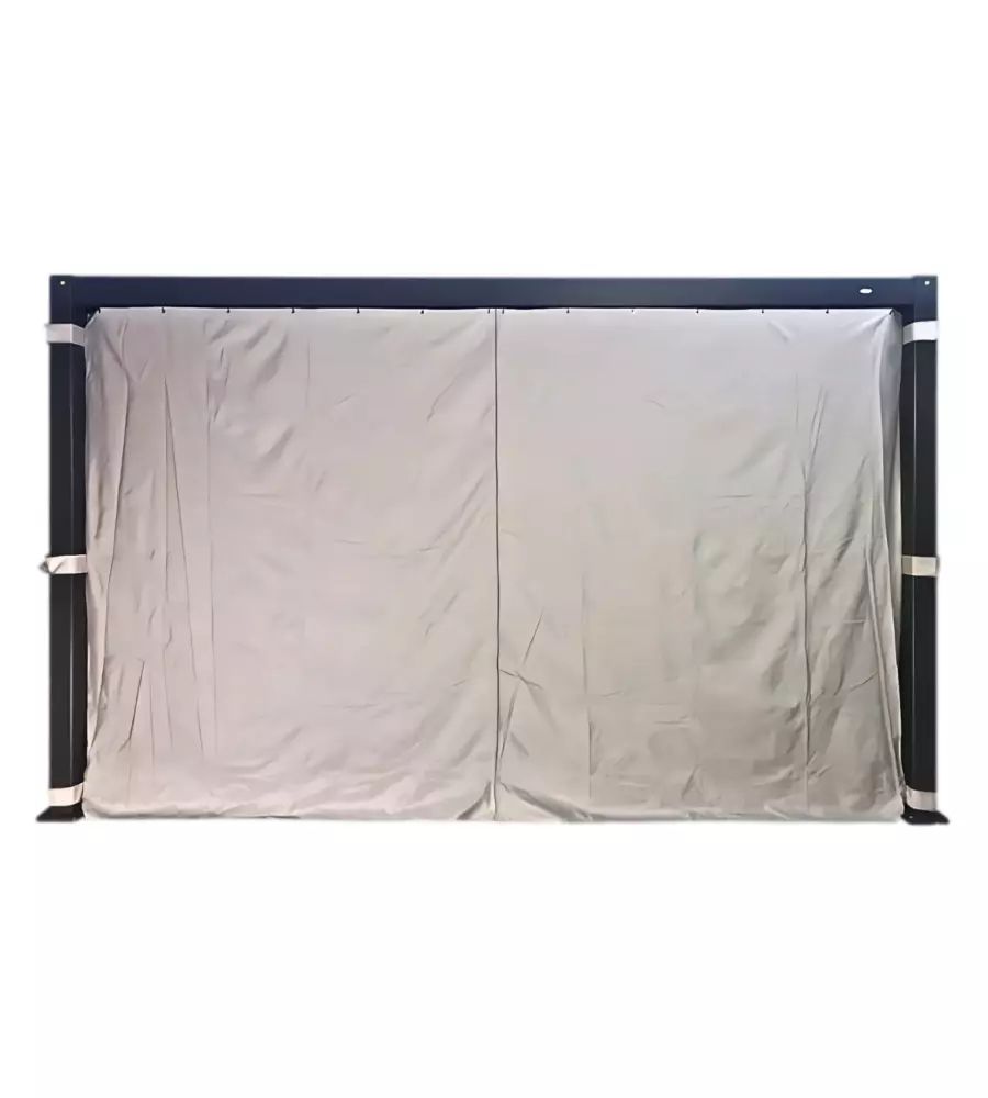 SET 4 TENDE PER PERGOLA RIVIERA "MAGNOLIA" GRIGIO CHIARO 300X300 CM