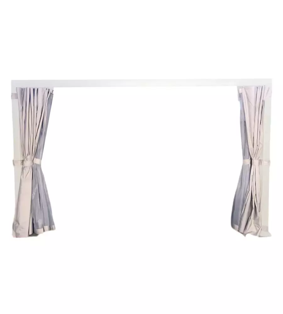 SET 4 TENDE ZANZARIERE PER PERGOLA RIVIERA "MAGNOLIA" GRIGIO CHIARO 300X400 CM