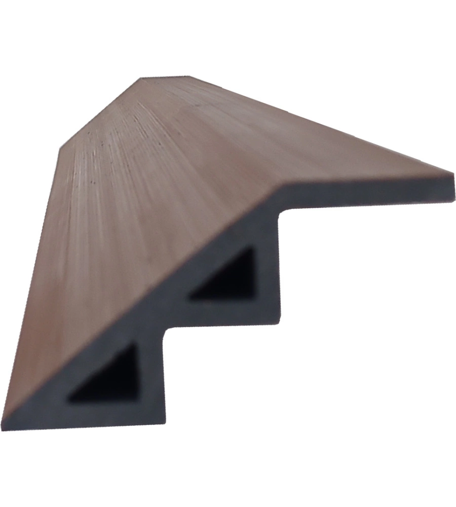 PROFILO IN WPC ANTIMACCHIA FINITURA TEAK PER PAVIMENTAZIONE DA ESTERNO 60 CM