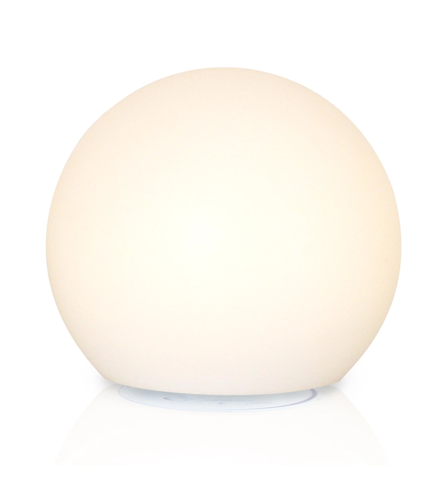 SET DA 2 SFERE LUMINOSE SOLARE A LED RIVIERA IN PE E ABS Ø30X28 CM
