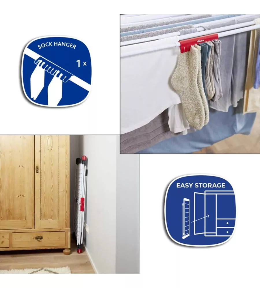 STENDIBIANCHERIA VILEDA "INFINITY FLEX" ESTENSIBILE 117-205 CM