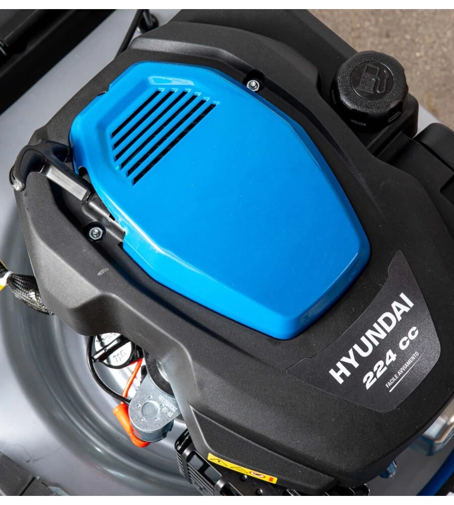 TAGLIAERBA A SCOPPIO TRAZIONATO HYUNDAI "65831" TAGLIO 56 CM 224 CC - AVVIAMENTO ELETTRICO