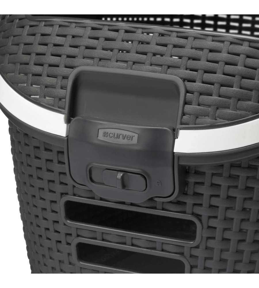 TRASPORTINO PER GATTI KETER "PET CARRIER" IN RESINA COLORE ANTRACITE, 51X38X33 CM