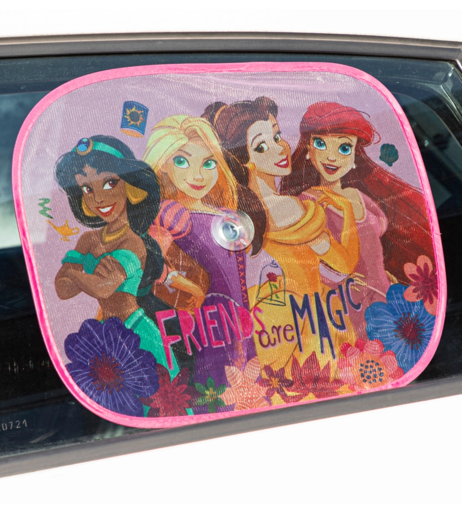 COPPIA TENDINE AUTO LATERALI "DISNEY PRINCESS" 44X35 CM