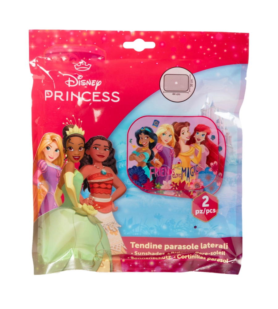 COPPIA TENDINE AUTO LATERALI "DISNEY PRINCESS" 44X35 CM
