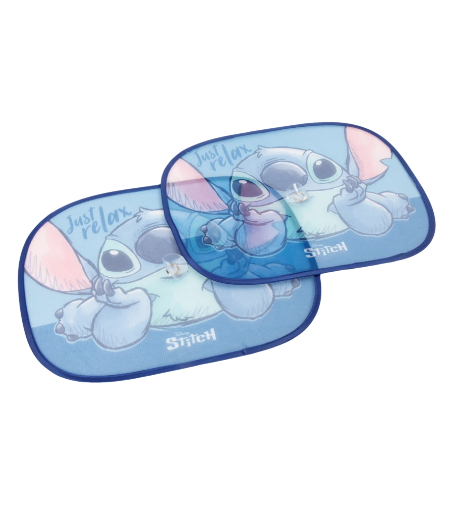 COPPIA TENDINE AUTO LATERALI "DISNEY STITCH" 44X35 CM