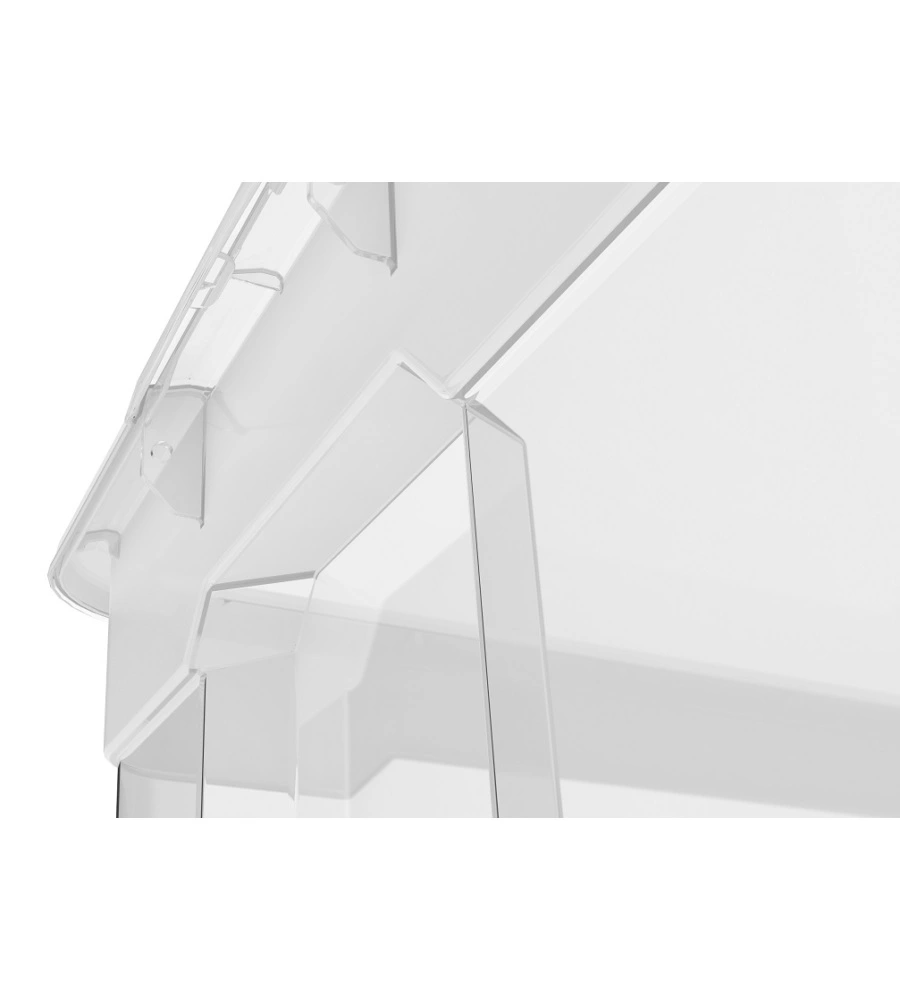SET DA 4 CONTENITORI KETER "JUMBO" IN POLIPROPILENE COLORE TRASPARENTE, 38,5X58X21,3 CM