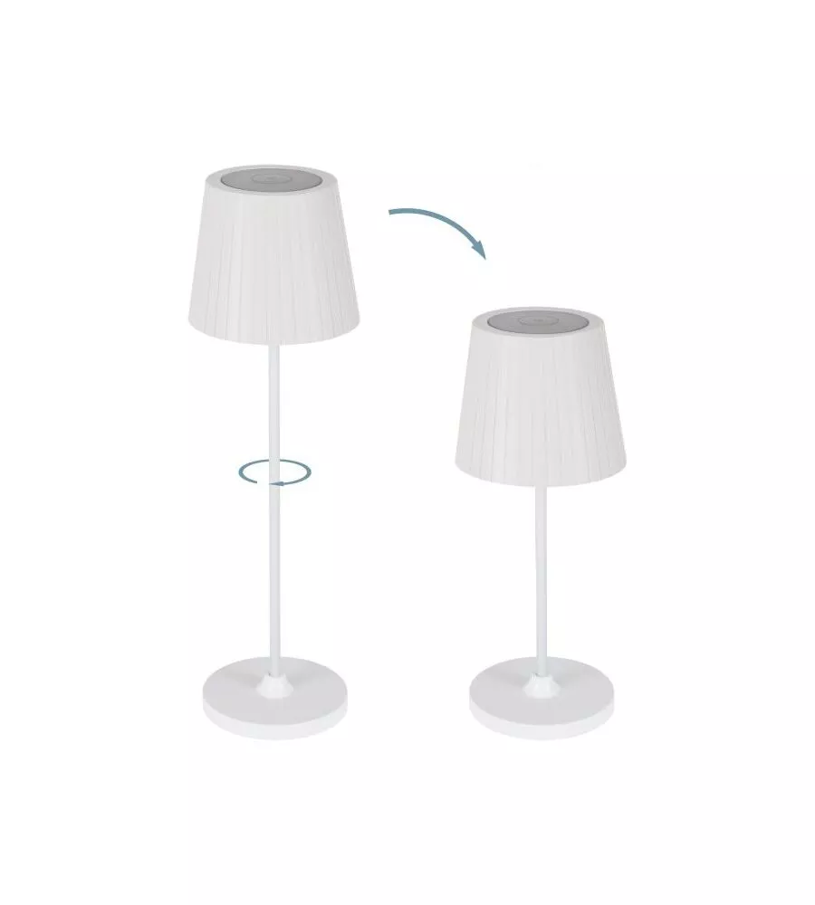 LAMPADA LED DA ESTERNO EGLO "CABOZO" RICARICABILE BIANCA 2400/3000/4000K