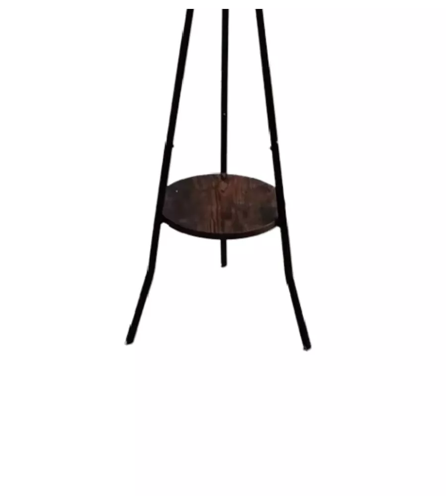 APPENDIABITI IN METALLO BELLAHOME CON PIANO PORTAOGGETTI IN MDF, 35X35X180 CM