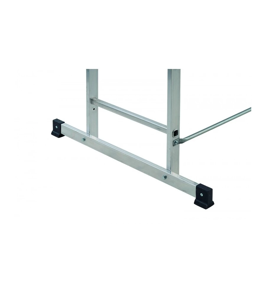 TRABATTELLO MULTIFUNZIONE "EASY 100" IN ALLUMINIO CON PIANALE IN PINO, PORTATA MASSIMA 150 KG