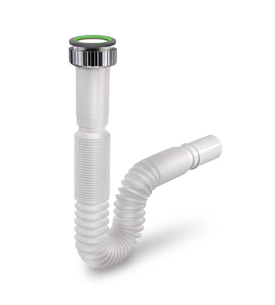 SIFONE ESTERNO PER FONTANE DA GIARDINO KAM IN PVC ALLUNGABILE DA 1"1/4