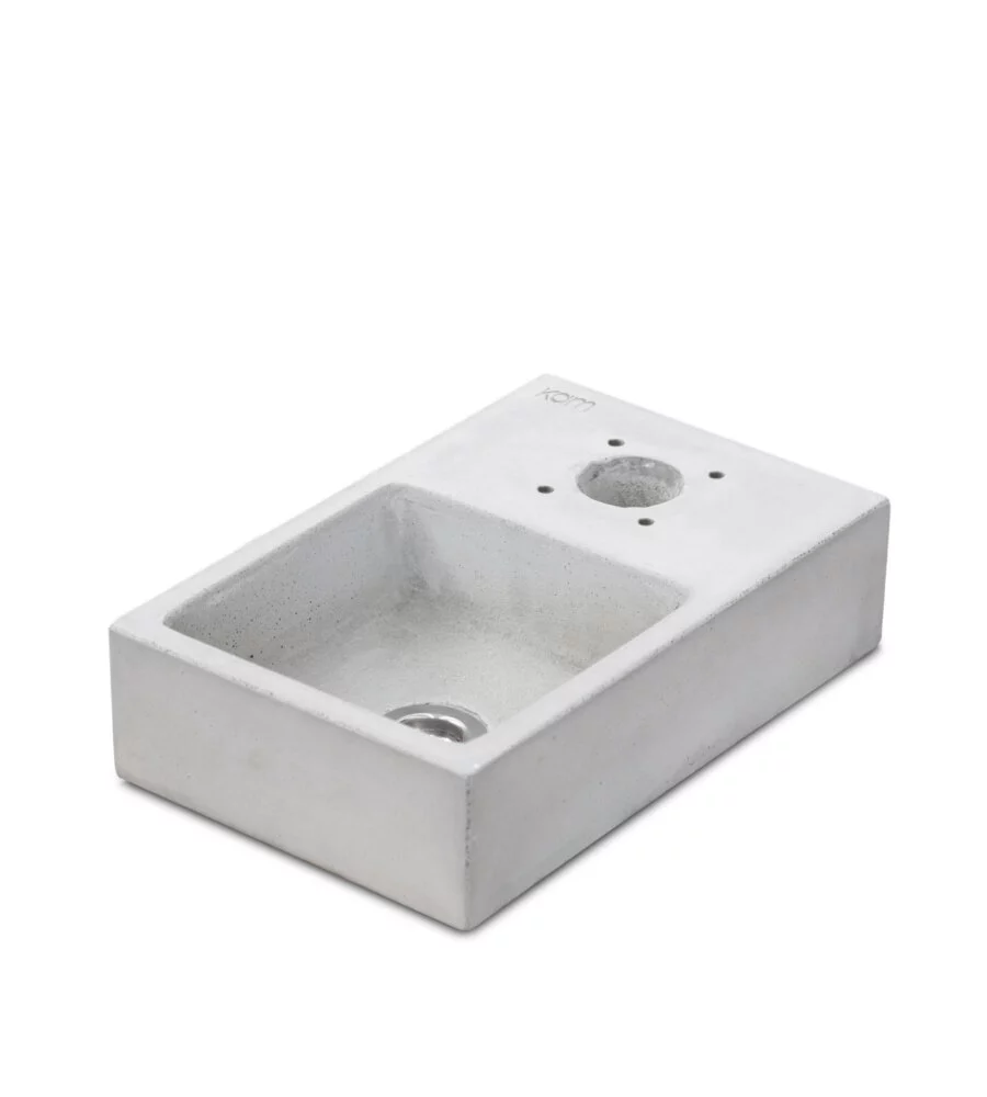 BASE PLINTO PER FONTANE IN METALLO KAM "YORK" IN CALCESTRUZZO, 25X39X10 CM