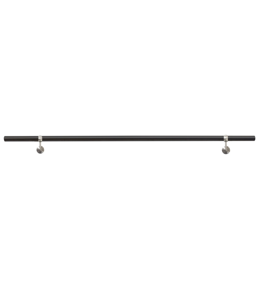 CORRIMANO IN KIT METAL EXPERT "E0990M" IN FERRO TONDO COLORE NERO OPACO 1,5 M