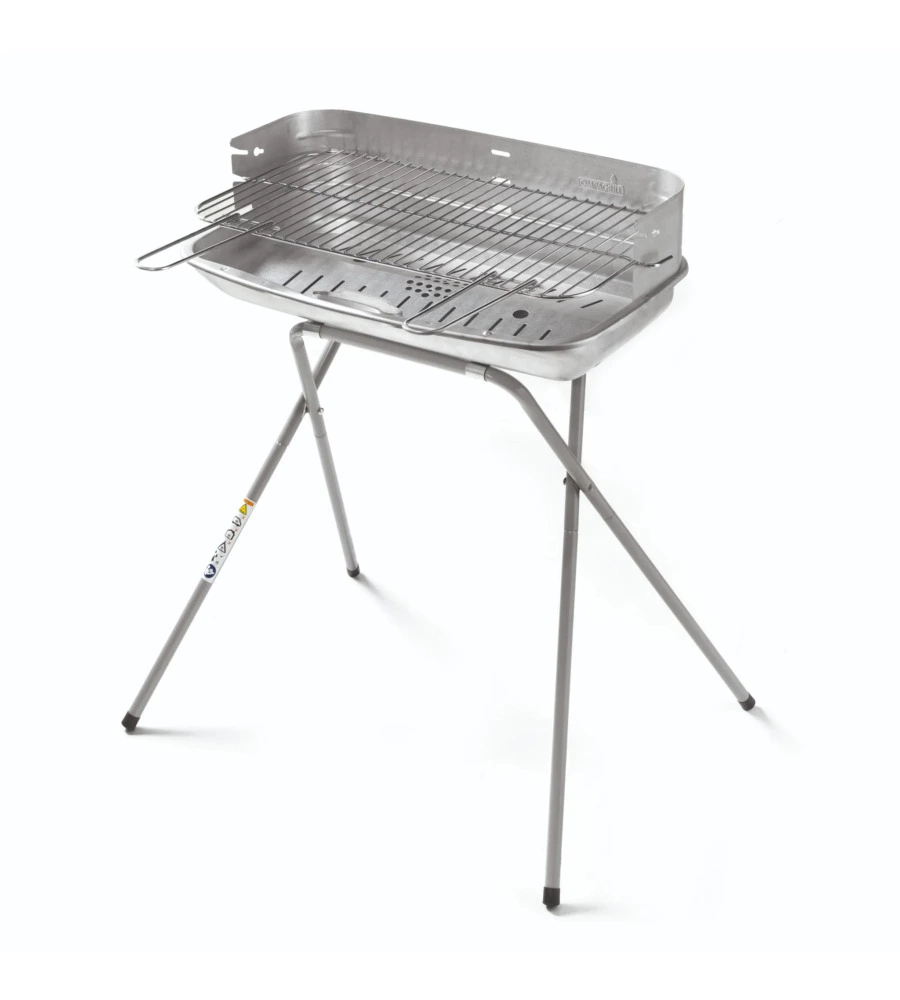 BARBECUE A CARBONE OMPAGRILL "60-40 ALUMINIZED" CON GRIGLIA 60X36 CM