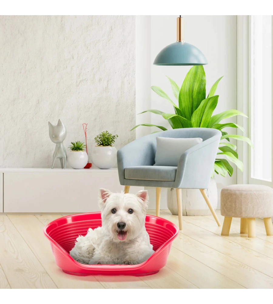 CUCCIA DA INTERNO PER CANI E GATTI "SIESTA DELUXE 4" BORDEAUX, 61,5X45X21,5 CM - FERPLAST