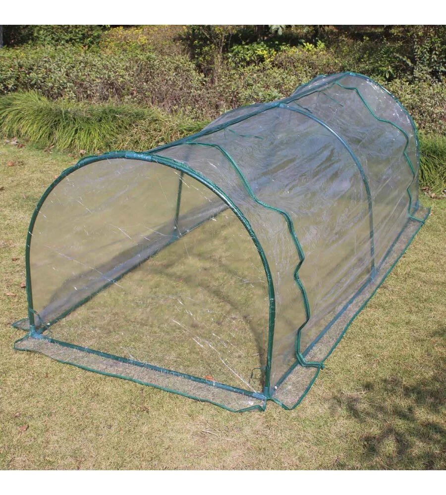 SERRA A TUNNEL EUROGARDEN "ANNA" IN ACCIAIO E PVC 200x100x80 CM