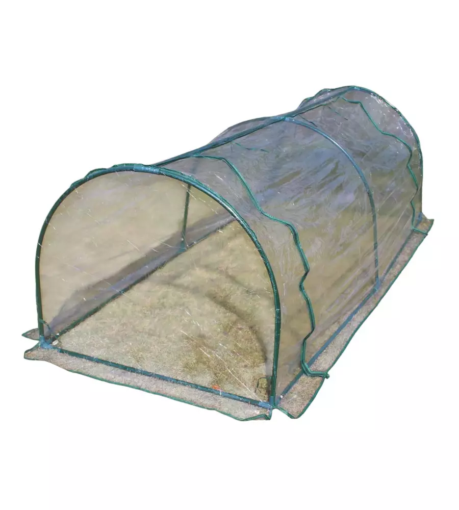 SERRA A TUNNEL EUROGARDEN "ANNA" IN ACCIAIO E PVC 200x100x80 CM
