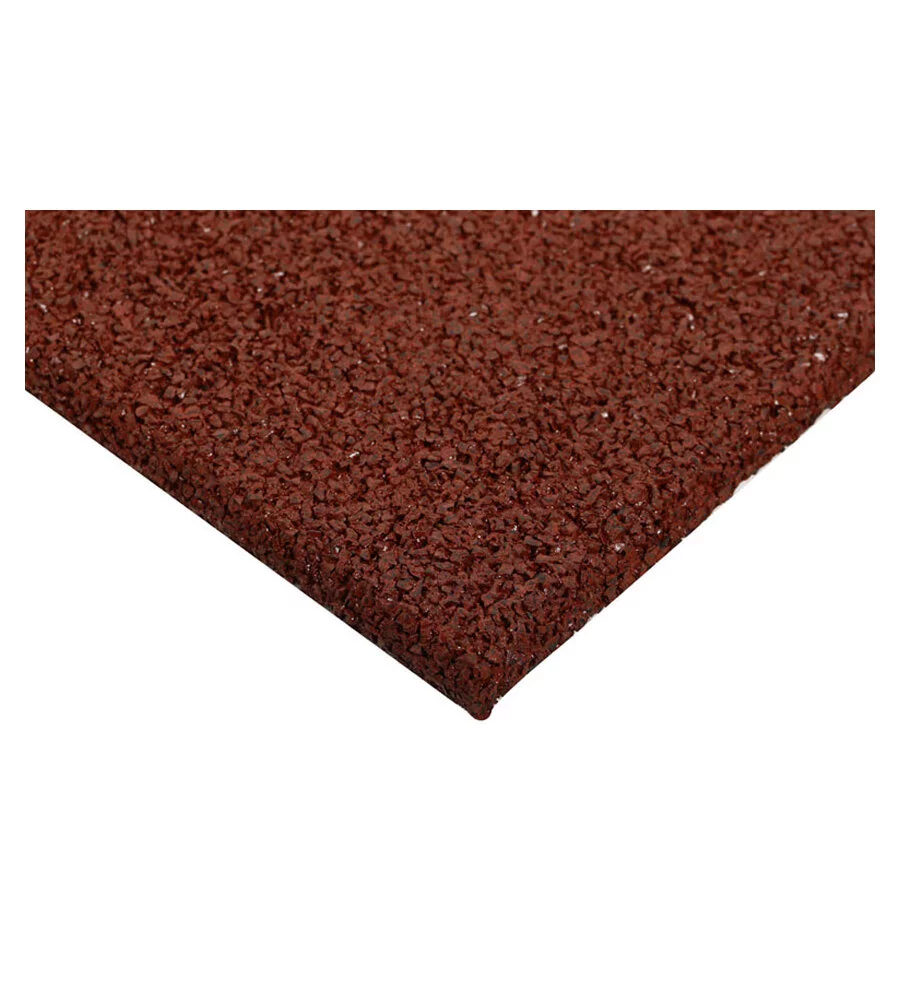 MATTONELLA DA ESTERNO ANTISHOCK ROSSA, 400X400X25 MM