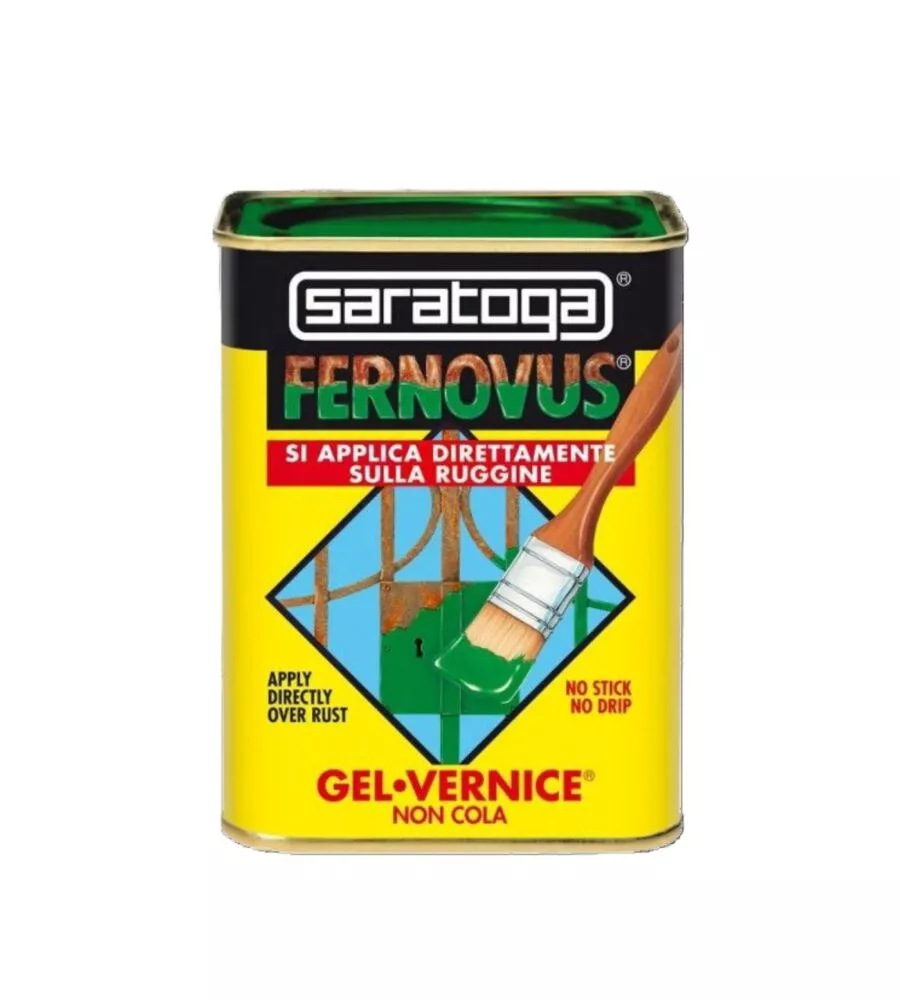 SMALTO GEL ANTIRUGGINE SARATOGA "FERNOVUS" CASTAGNA 2,5 LT