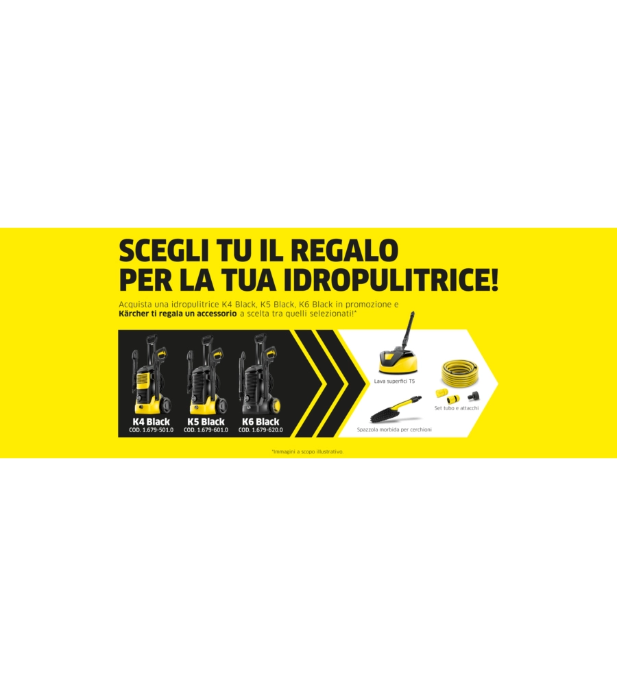 IDROPULITRICE ELETTRICA A FREDDO KARCHER "K6 BLACK" 165 BAR 520 L/H 2100 W