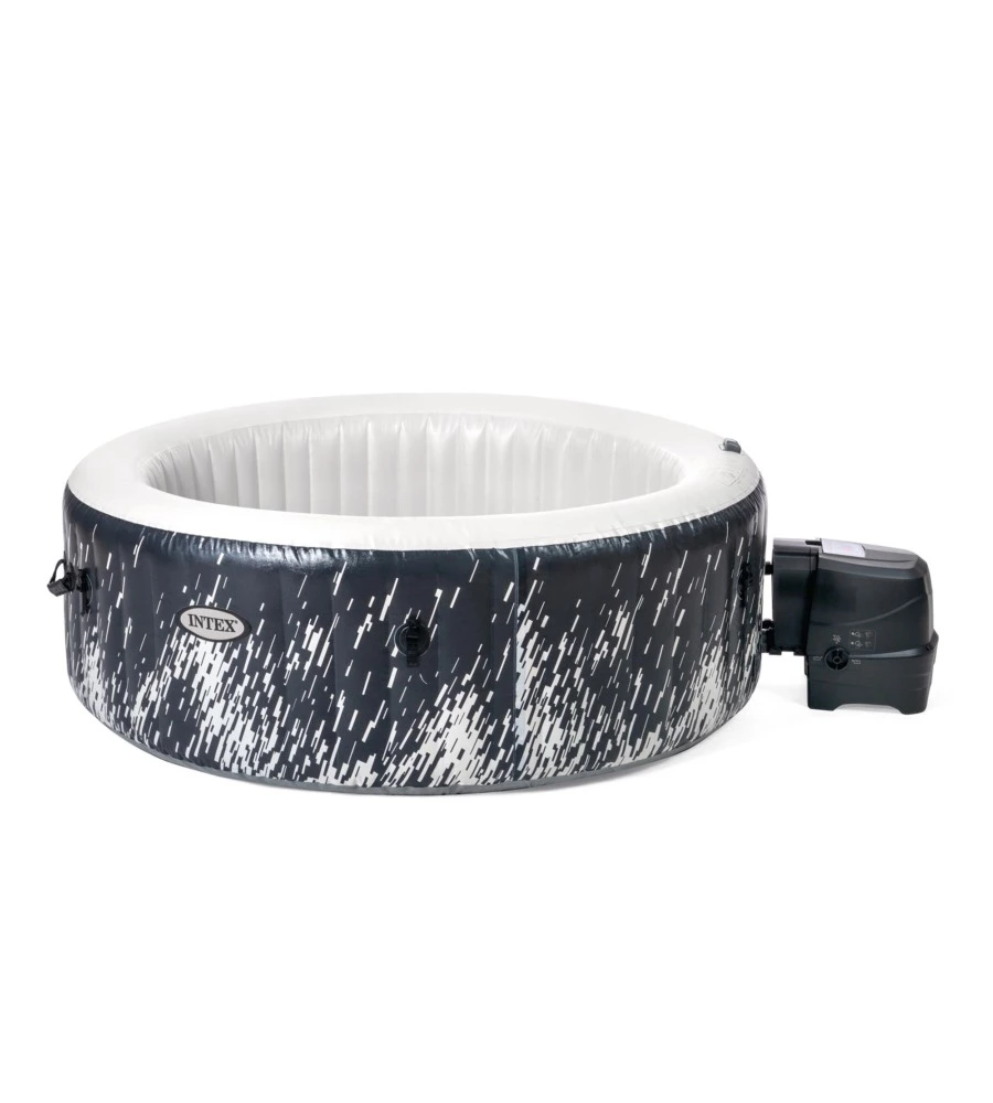 PISCINA IDROMASSAGGIO GONFIABILE INTEX "BUBBLE GLOW DELUXE" CM 196X71 4 POSTI CON POMPA - COD. 28494EX