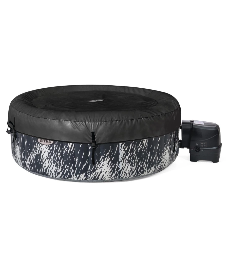 PISCINA IDROMASSAGGIO GONFIABILE INTEX "BUBBLE GLOW DELUXE" CM 196X71 4 POSTI CON POMPA - COD. 28494EX