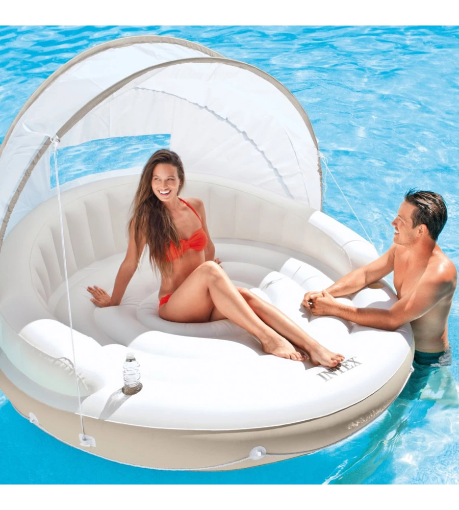 ISOLA GONFIABILE GALLEGGIANTE/PARASOLE INTEX CM 199X150 I.3 - COD. 58292EU
