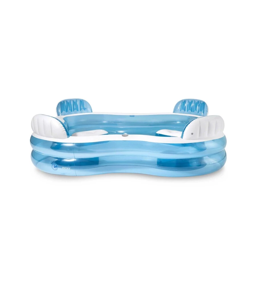 PISCINA GONFIABILE CON 4 SEDILI INTEX "FAMILY"  CM 229X229X66 I.3 - COD. 56475NP