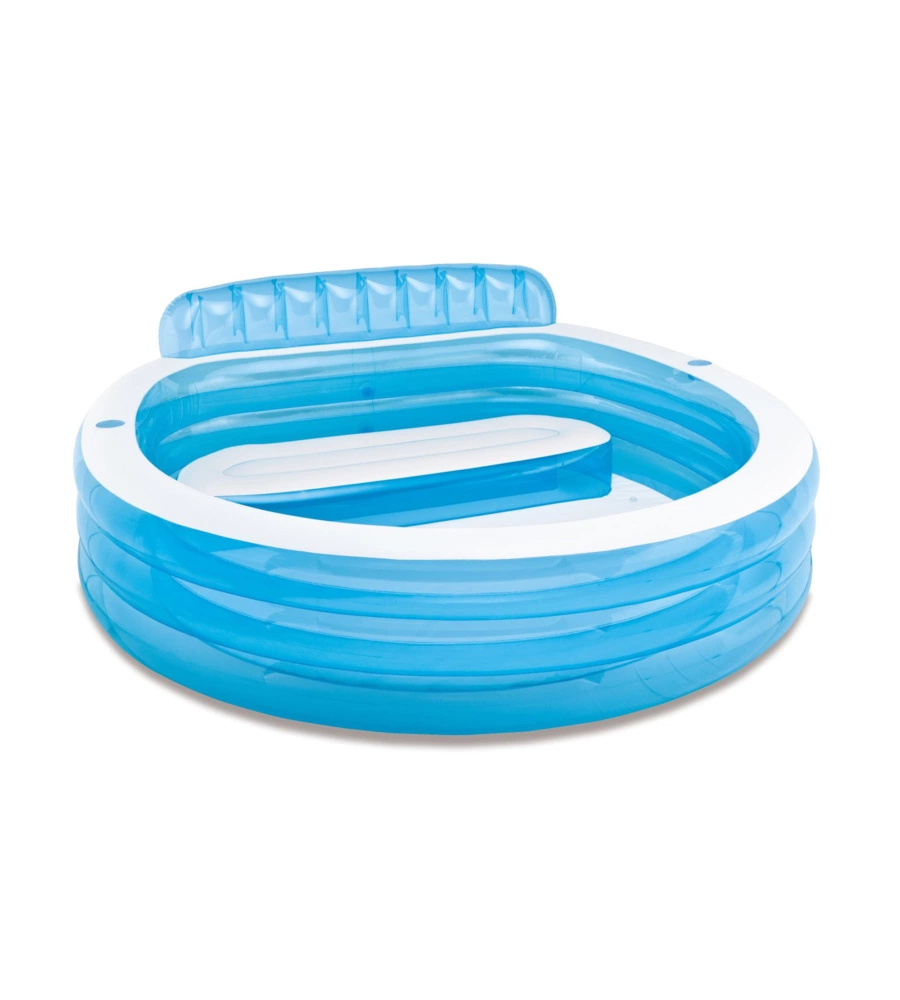 PISCINA GONFIABILE CON POLTRONA INTEX "FAMILY" CM 229X218X79 I.3 - COD. 57190NP